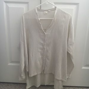 Casual striped button up